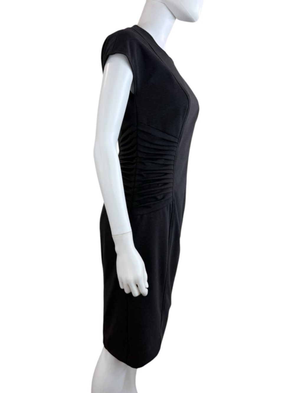 Etcetera Gray Knit Midi Dress Size 4 H0756 - Picture 4 of 11